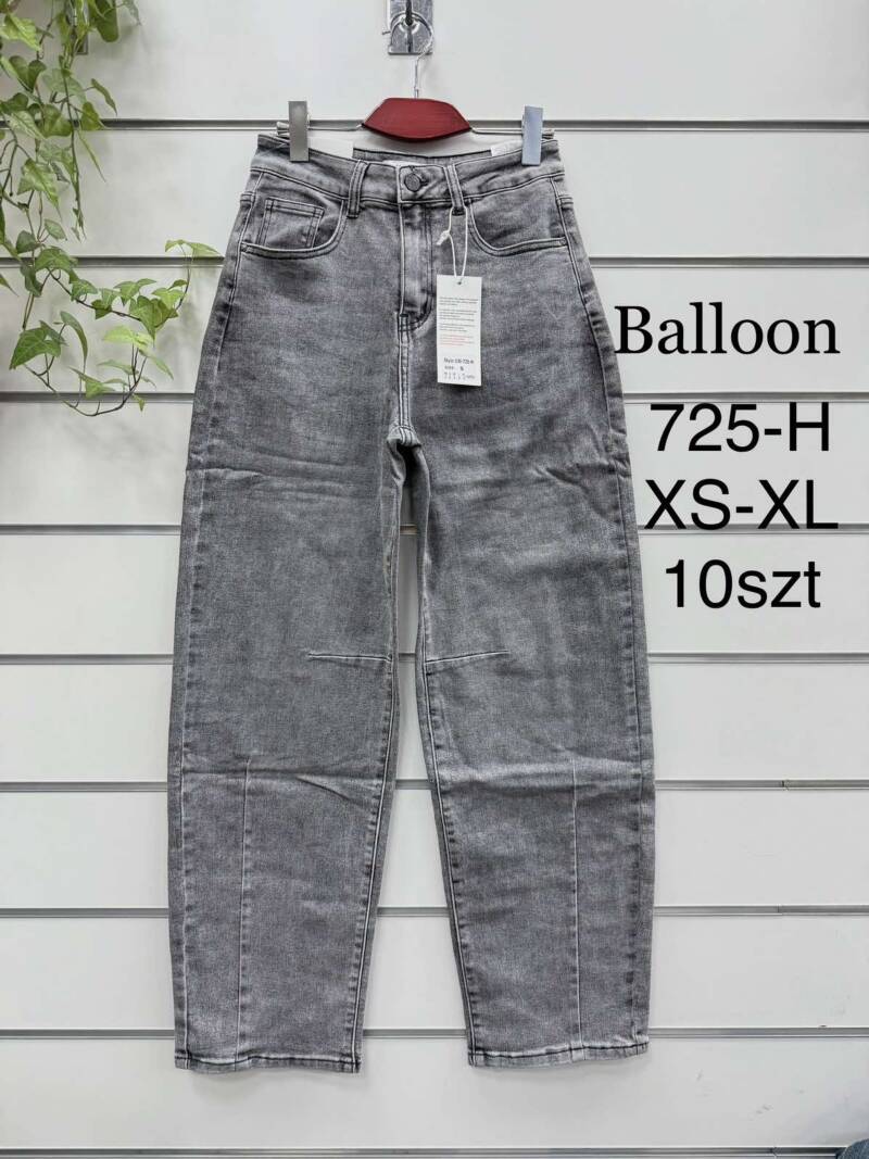 Spodnie damskie jeansy Roz XS-XL, 1 Kolor Paczka 10 szt